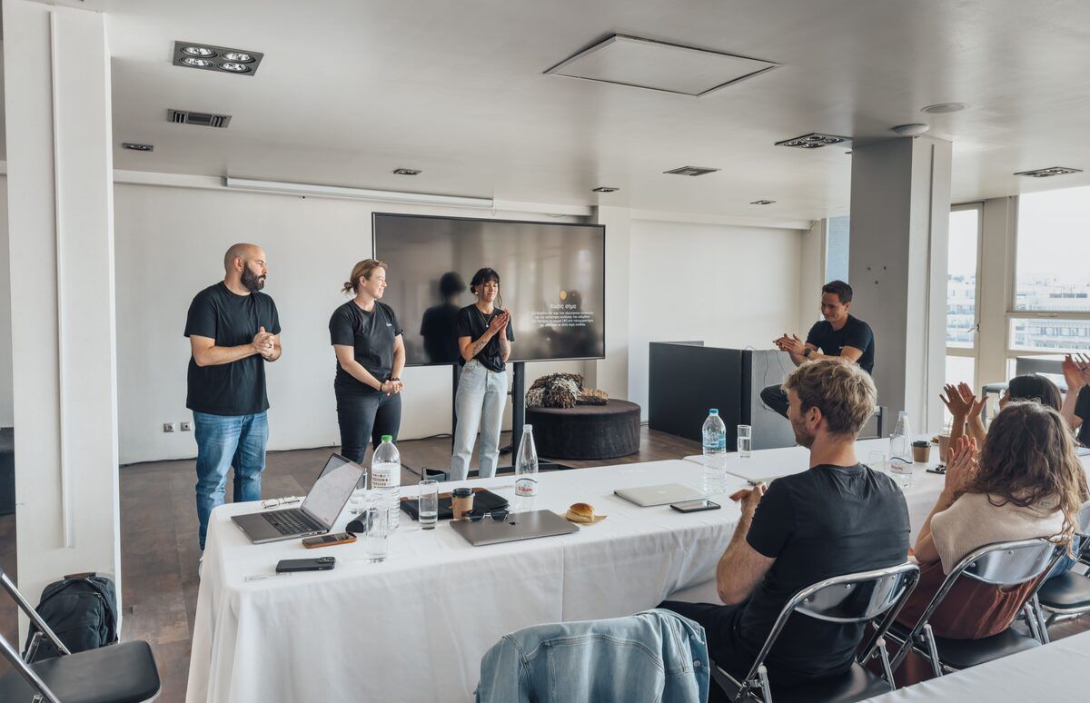 A keynote audience at a technology event